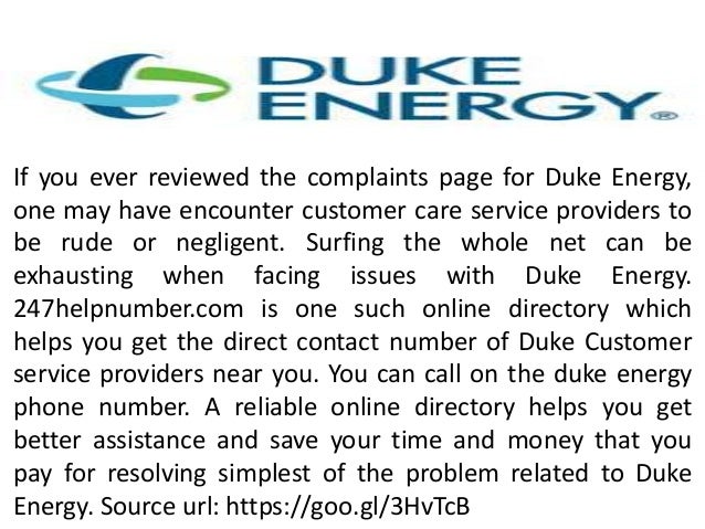 Duke energy customer service support care toll free phone