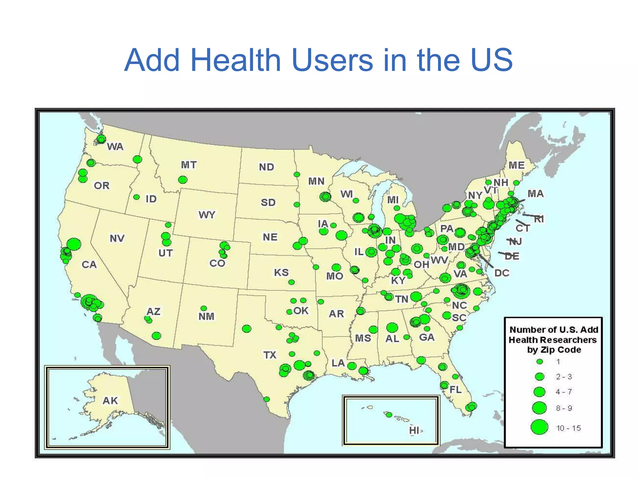 Add Health Users in the US
 