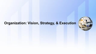 Organization: Vision, Strategy, & Execution
 