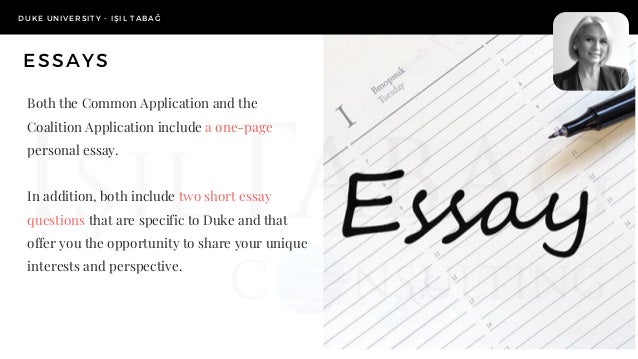 Duke university undergraduate admissions essay