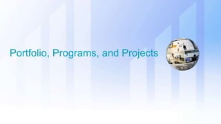 Portfolio, Programs, and Projects
 