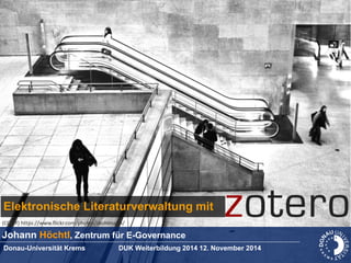 Elektronische Literaturverwaltung mit Zotero