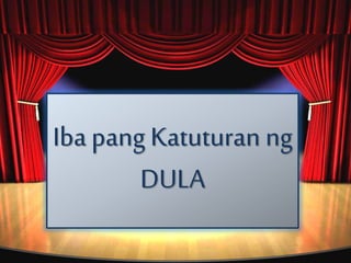 Ibapang Katuturan ng
DULA
 