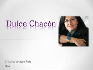 Cristina Velasco Ruiz
H2A
 