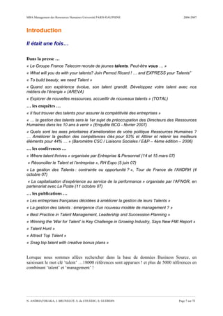 Du management des_competences_au_management_des_talents | PDF