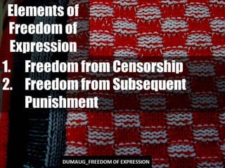 DUMAUG_FREEDOM OF EXPRESSION