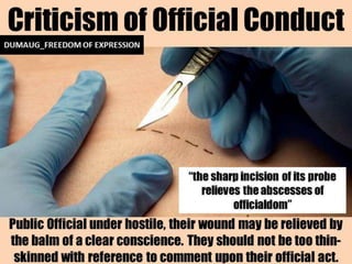 DUMAUG_FREEDOM OF EXPRESSION