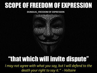 DUMAUG_FREEDOM OF EXPRESSION