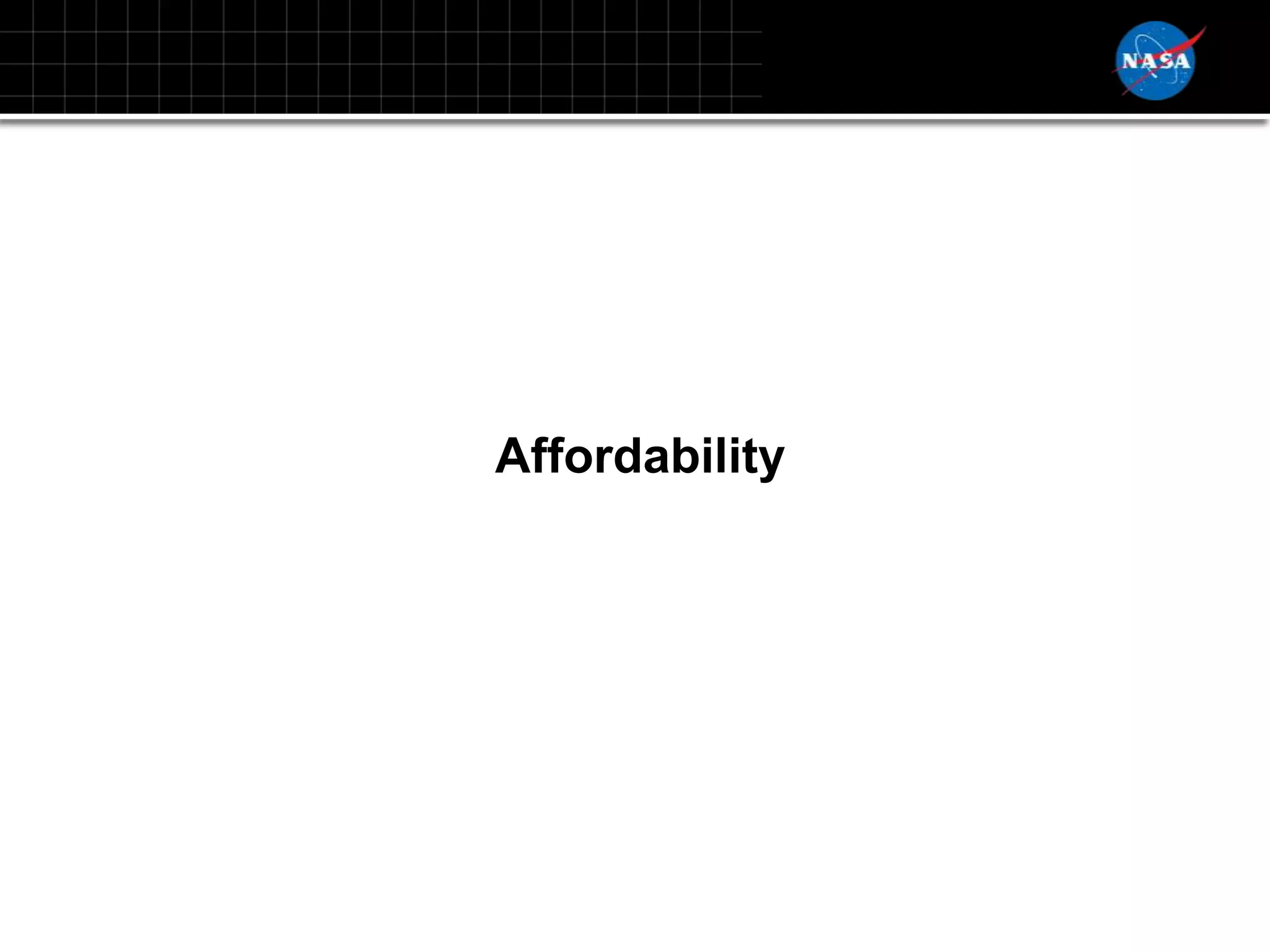 Affordability
 