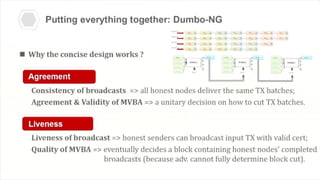 Dumbo-NG is a novel asynchronous BFT consensus protocol designed for high-performance distributed ledgers.