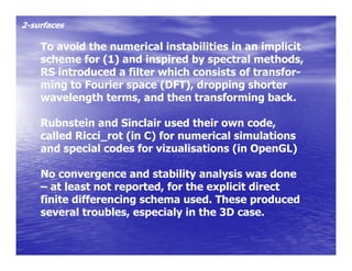 Dumitru Vulcanov - Numerical simulations with Ricci flow, an overview ...