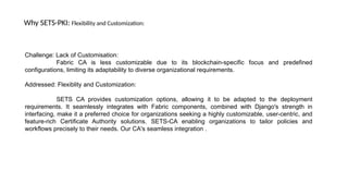 Less Customizable national blockchain framework for national e-govrnance services | PPTX
