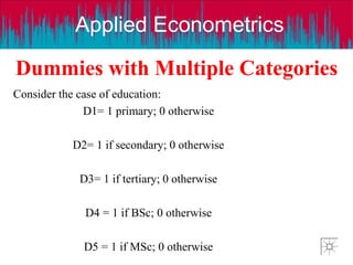Dummy variables | PPTX