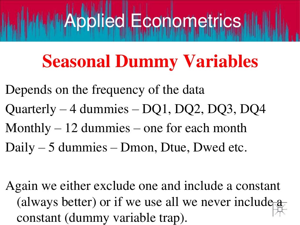 Dummy variables