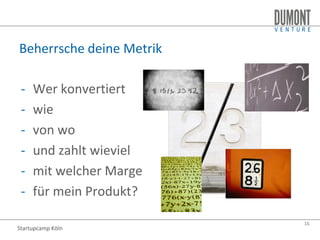 DuMont Venture Startupcamp Köln