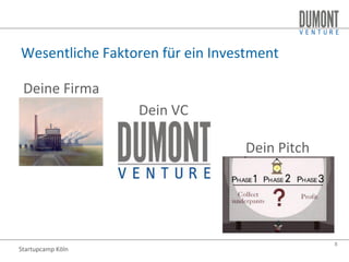 DuMont Venture Startupcamp Köln