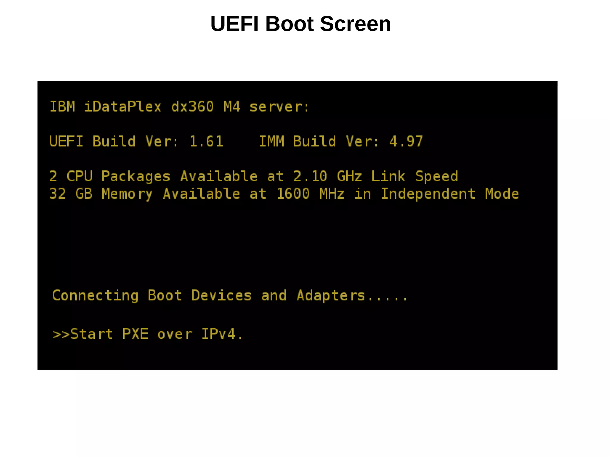 UEFI Boot Screen
 