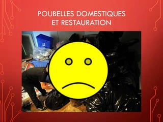 POUBELLES DOMESTIQUES
ET RESTAURATION
 
