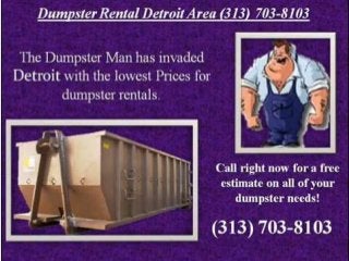 Dumpster rental detroit area   313-703-8103