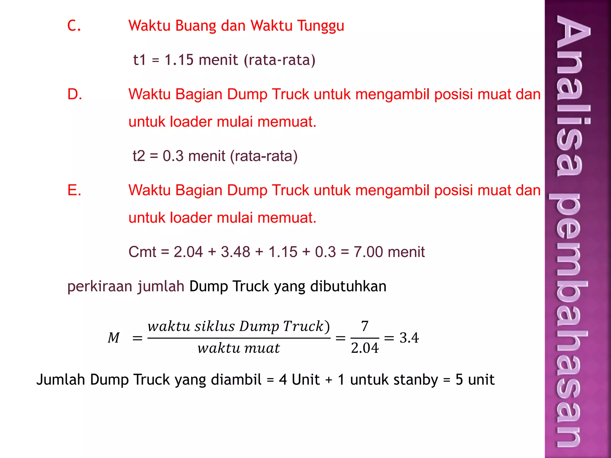 Presentasi alat berat jenis Dump Truck | PDF