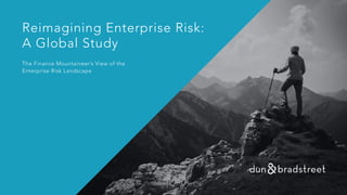 Reimagining Enterprise Risk:
A Global Study
The Finance Mountaineer’s View of the
Enterprise Risk Landscape
 