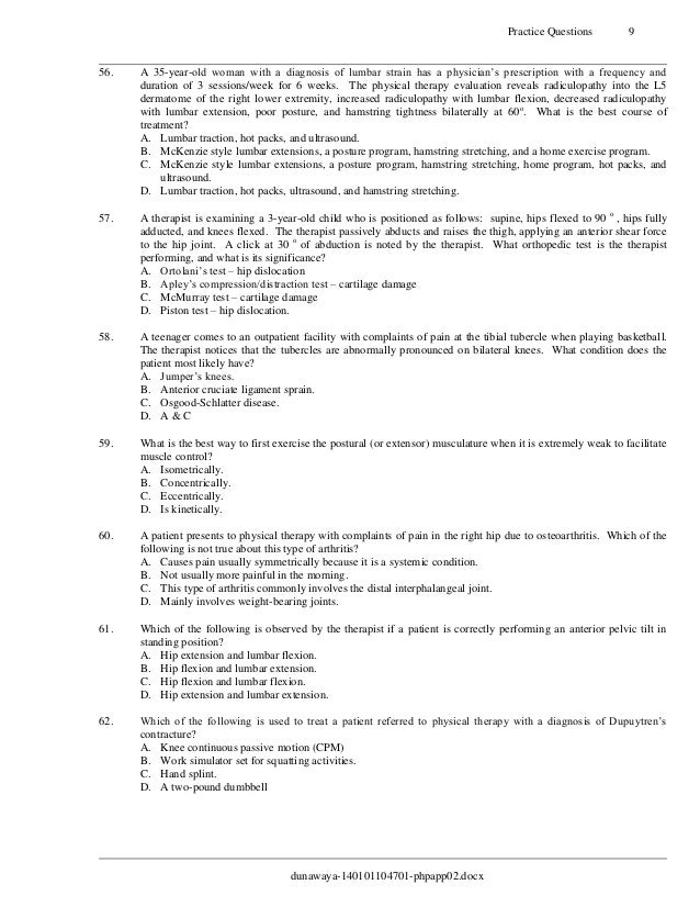 physical therapist soap notes