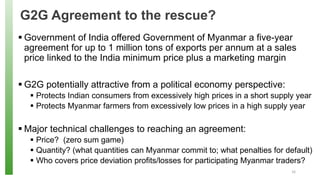 Agricultural Exports, Price Volatility and Monopsonistic Markets: An Analysis of the Myanmar - India Pulses Trade