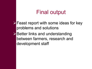 Rapid livestock feed assessment tools to support intervention strategies:  FEAST and Techfit