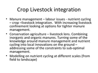 Livestock feeds in the CGIAR Research Programs
