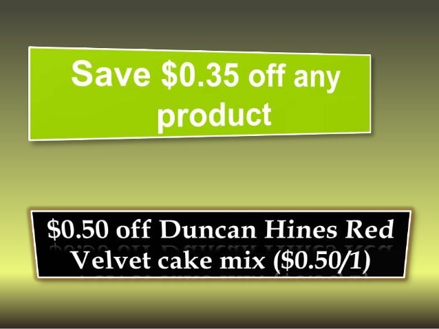 Duncan hines coupons