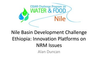 Innovation platforms as spaces for change and transformation in rural communities