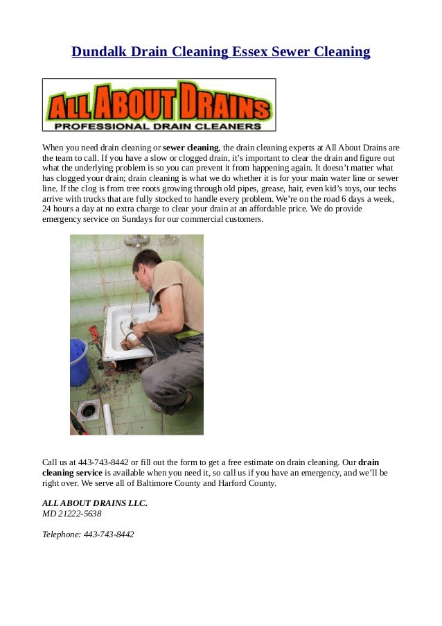 Dundalk Drain Cleaning Essex Sewer Cleaning