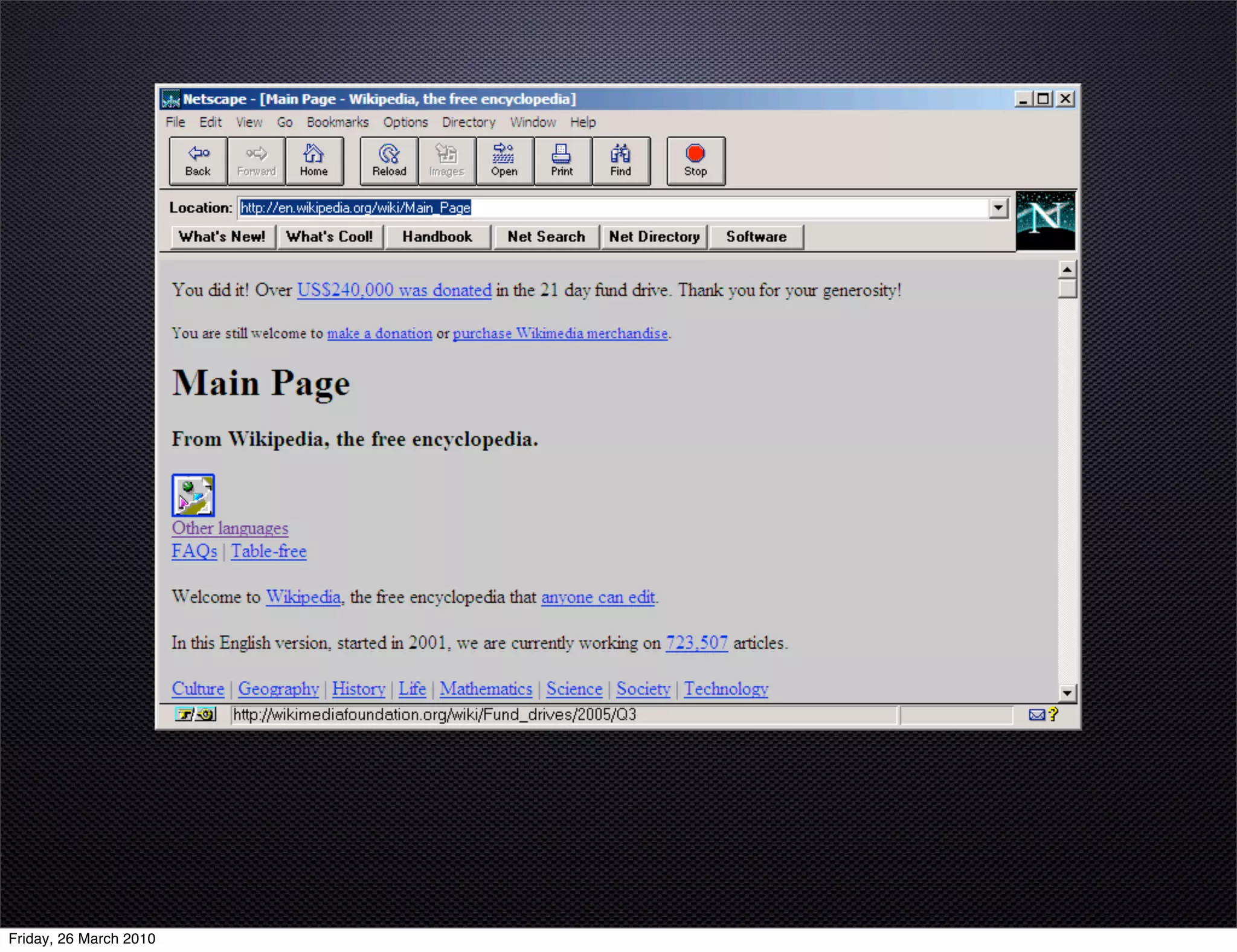 Friday, 26 March 2010
 