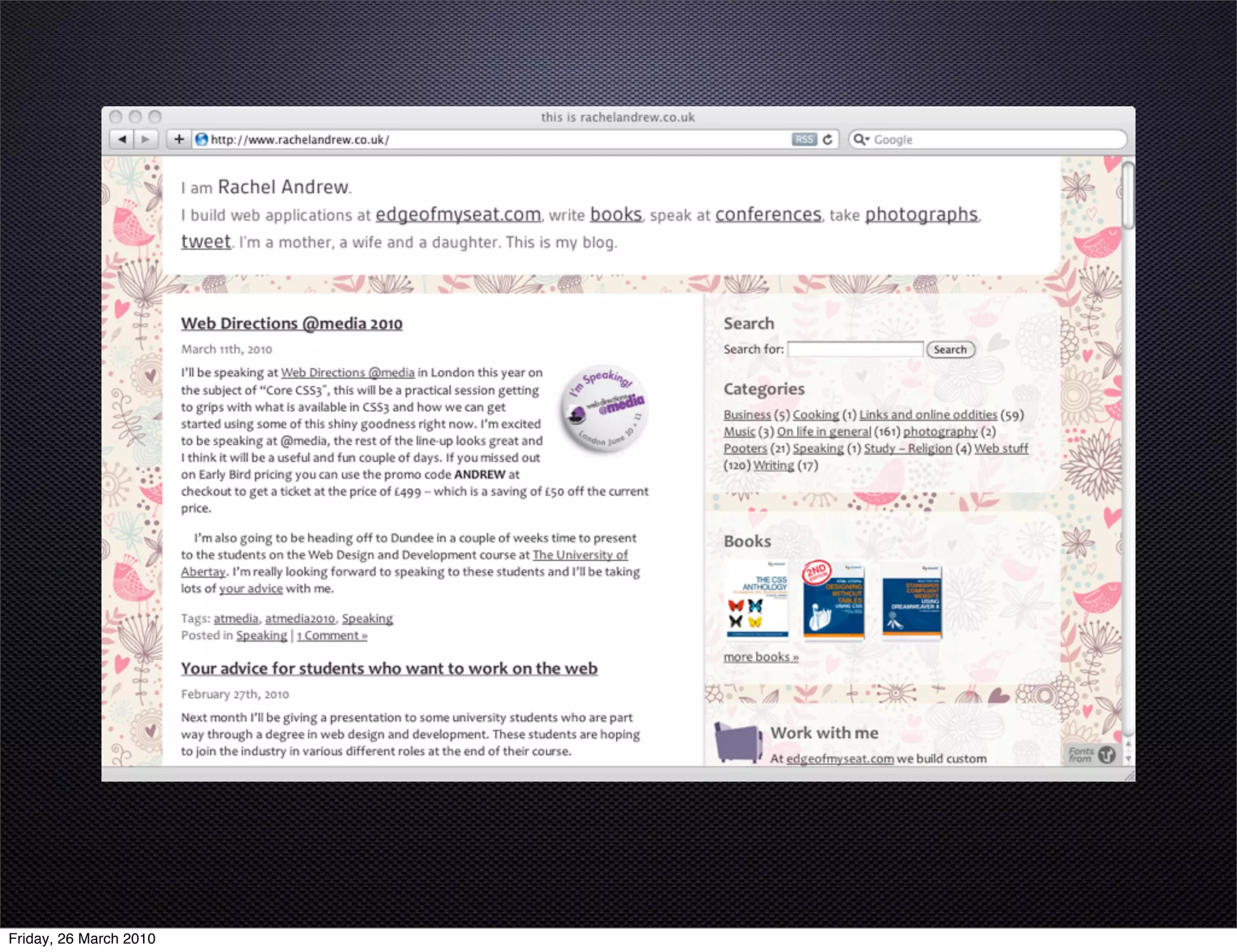 Friday, 26 March 2010
 