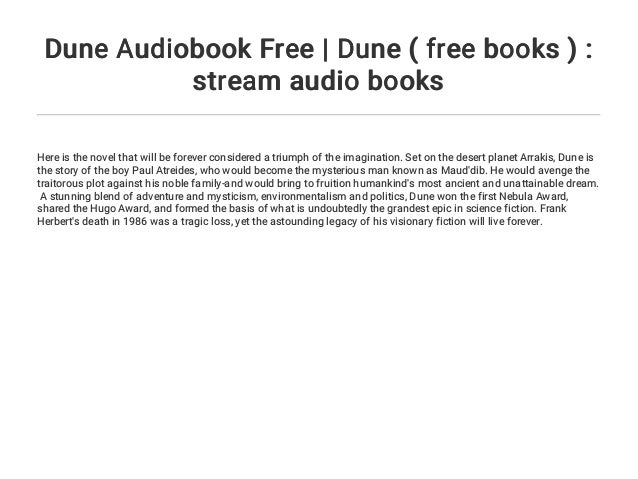 dune audiobook spotify dune audiobook spotify