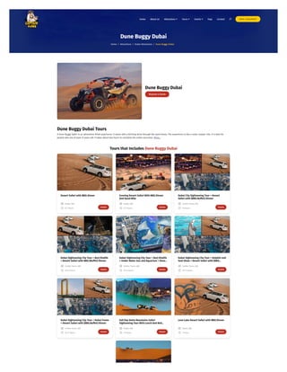Dune Buggy Dubai: Conquer the Desert Thrills!
