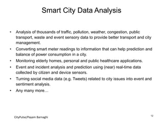 Big Data & Smart City Applications | PPTX