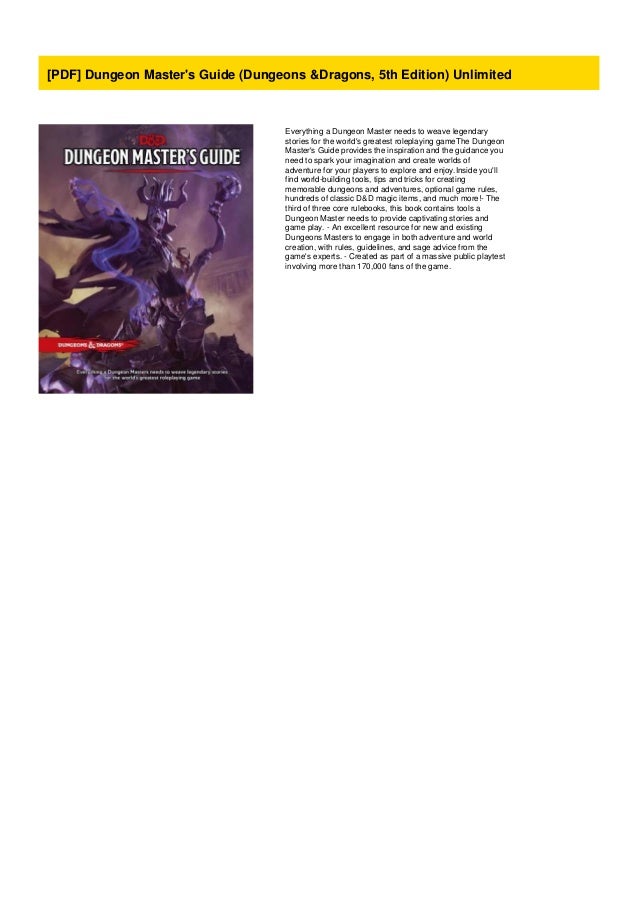dungeon masters guide 5e pdf free download