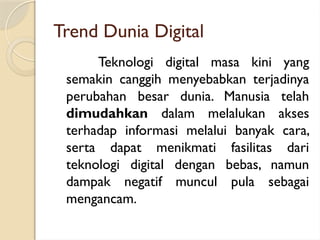 materi terkait dunia digital dan literasi digital | PPTX