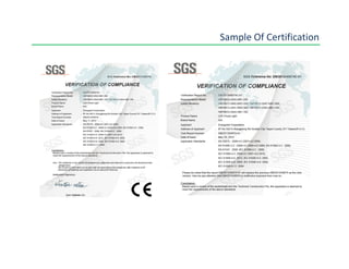 Sample Of Certification
 