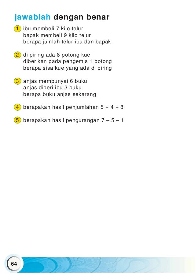 Dunia Matematika Untuk Kelas 1