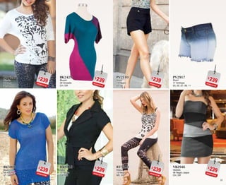 3231
$239PC8616715
BG7396
Blusón
96 Ivory
36, 38, 40
$239PC0816786
BK5008
Blusón
08 Azul Rey
UT, GR
$239PC0416732
PV2110
Short
10 Negro
03, 05
$239PC9316748
RT5310
Malla
10 Negro
ME, XG
$239PC3416745
BK2429
Blusón
29 Grosella
CH, GR
$239PC8416774
HK0110
Saco
10 Negro
CH, ME
$239PC8416709
PV2917
Short
17 Antilope
03, 05, 07, 09, 11
$239PC8216743
VB2946
Vestido
46 Negro Jaspe
CH, GR
 