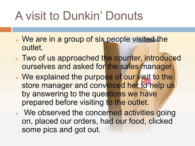 Dunkin Donuts Ppt