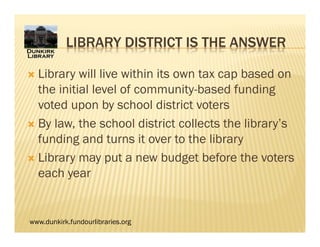 Dunkirk library district initiative power point2
