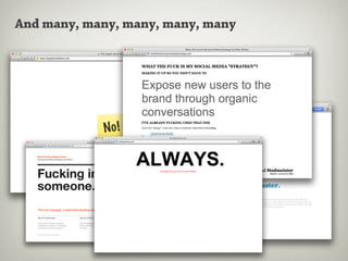 And many, many, many, many, many
 