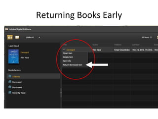 Returning Books Early 