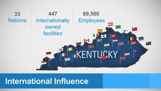 447
Internationally
owned
facilities
International Influence
33
Nations
89,500
Employees
 