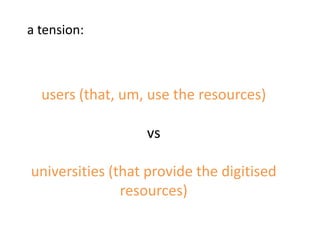   and all the other things we go on aboutbut, how many of them have given thought to creating resources with others?