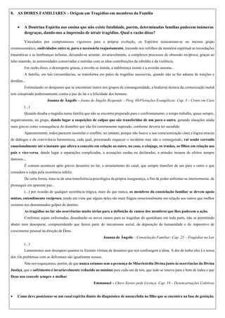 Crises e Dores Coletivas e Familiares