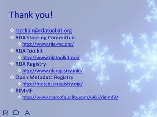 Future directions for RDA / Gordon Dunsire | PPT